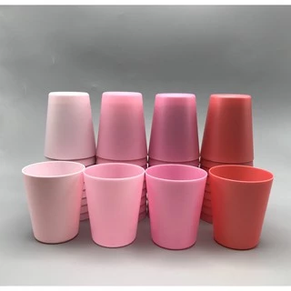 แก้วน้ำ 6.5oz แก้วน้ำดื่มพลาสติก หลากสี S1🥤 เซ็ต 1 แพ็ค บรรจุ 10 ใบ by innotrend