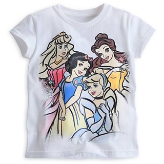 == SALE == เสื้อยืดแขนสั้นลาย Disney Princess Group Portrait ผ้า organic cotton ของแท้จากดิสนีย์อเมริกา พร้อมส่ง