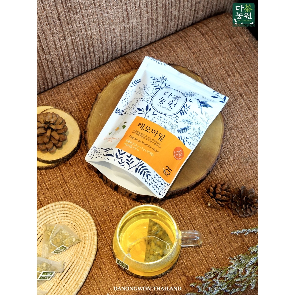 [25 T] ชาคาโมมายล์ ดานังวอน Danongwon Chamomile Tea ชากลิ่นคาโมมายล์เกรดพรีเมียม เกาหลี ไม่มีคาเฟอีน ไม่มีน้ำตาล ราคา ถูกที่สุด ดีลบีเคเค แกลเลอรีภาพที่ 4