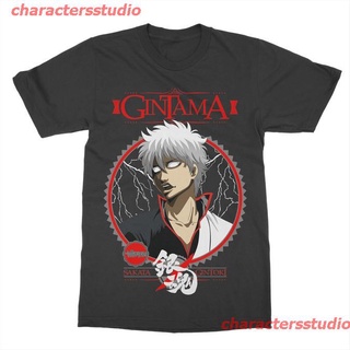 charactersstudio 2021 เสื้อยืดลายการ์ตูน Gintama Sakata Gintoki สําหรับผู้ชาย sale