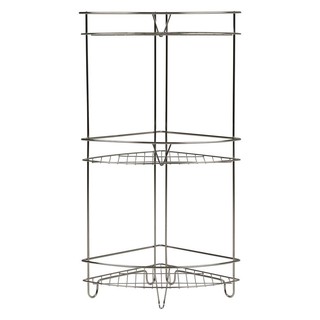 ชั้นเข้ามุม สแตนเลส 3 ชั้น HC/KECH HWS057 CORNER RACK KECH HWS057 3-TIER