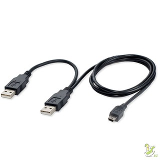 Sg Dual Usb 2 . 0 รูปแบบ A To Usb Mini 5 - Pin B 1 Y &amp;สายไฟ