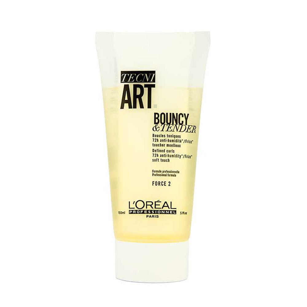 LOREAL Tecni.Art Bouncy & Tender 150ml 57729 ลอรีอัล เทคนิ.อาร์ต บาวน์ซี่ แอนด์ เทนเดอร์ 150 มล. ลอรีอัล ครีมจับลอนผมดัด