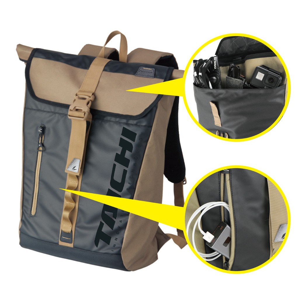 TAICHI กระเป๋าเป้กันน้ำ รุ่น RSB278 WATERPROOF BACK PACK รุ่นยอดนิยมสำหรับไบค์เกอร์