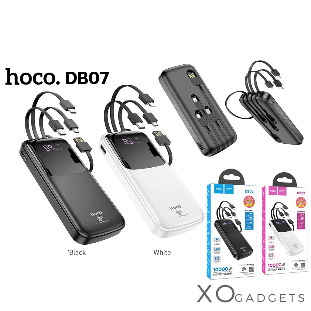 HOCO DB07 POWER BANK 10,000mAh large screen จอแสดงผล LED มีมอก. มาพร้อม
