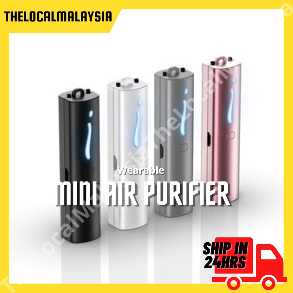 ชิป ใน 24HRS Wearable MIni เครื่องฟอกอากาศแบบพกพา Ionizer สร้อยคอ UV โอโซนไอออนลบ Sanitiser 防 Exitro