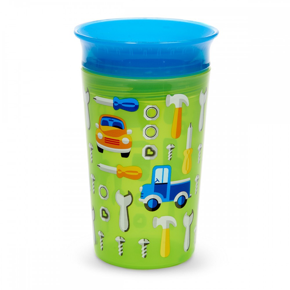 Munchkin Miracle 360 Deco Trainer Cup 9oz - รถสีเขียว