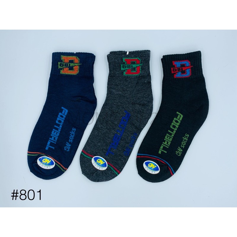 OW Socks ถุงเท้าข้อกลางสปอร์ต 801แพ็ค 12 คู่คละสี ราคา ถูกที่สุด ดีลบีเคเค แกลเลอรีภาพที่ 8