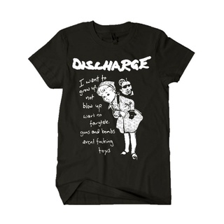 เสื้อยืด พิมพ์ลายวงดนตรี BAND DISCHARGE UK82