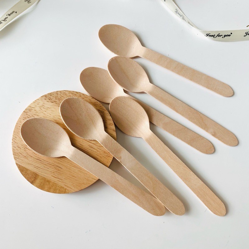 (สินค้าใหม่) พร้อมส่งถ้วยเข้าไมโครเวฟได้/ช้อนไม้สำหรับผสมเทียน8 oz/4oz