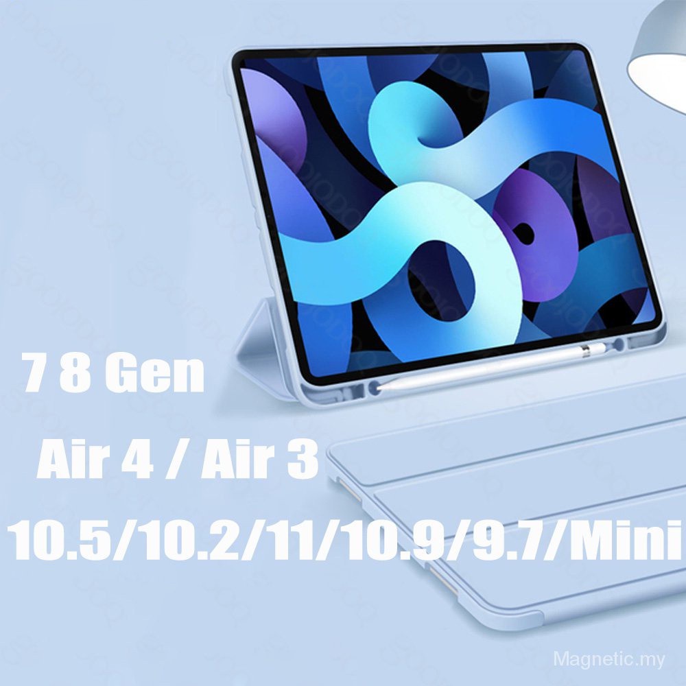 For iPad Air 4 iPad Pro 11 2020 2021 Case for iPad 8th 6th 7th 10.2 Air 2020 Air 3 Mini Slim Smart Case Flexible Soft Si