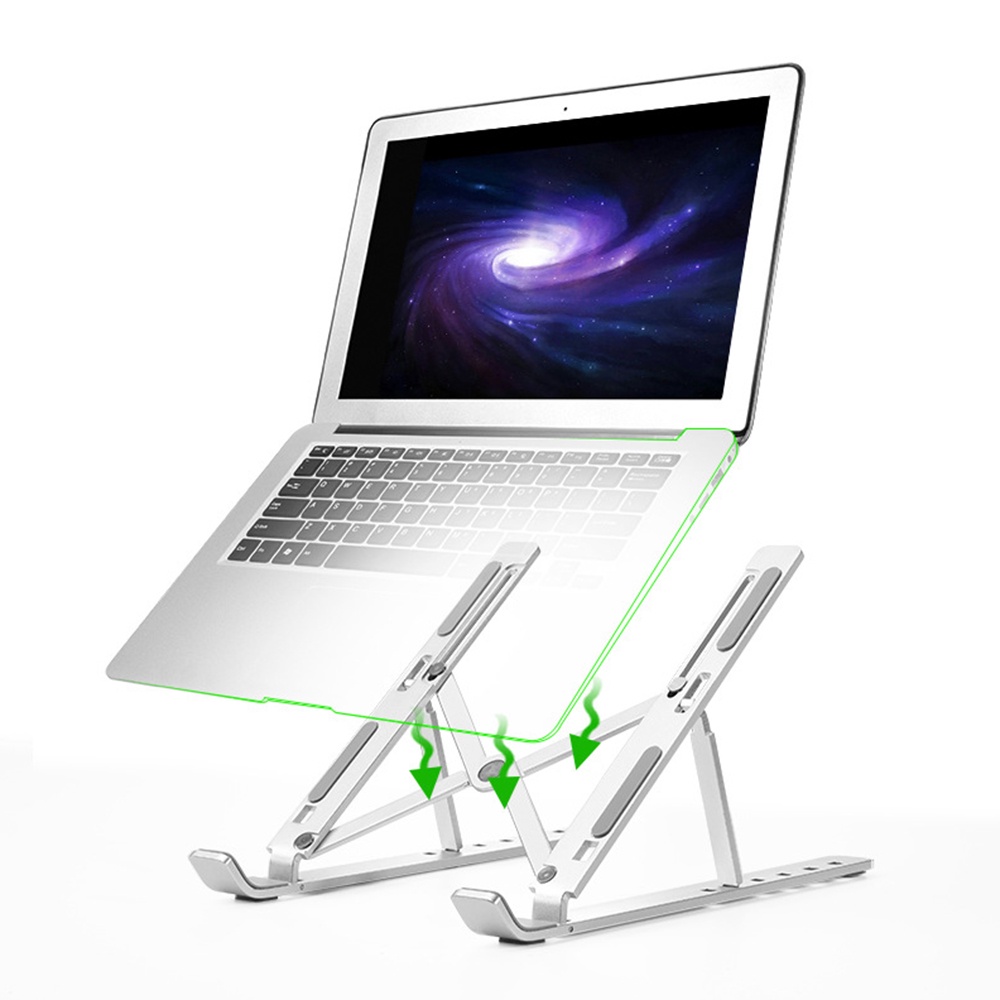 Portable Laptop Stand for MacBook Air Pro Notebook Laptop Stand Bracket Foldable Aluminium Alloy Laptop Holder for PC No