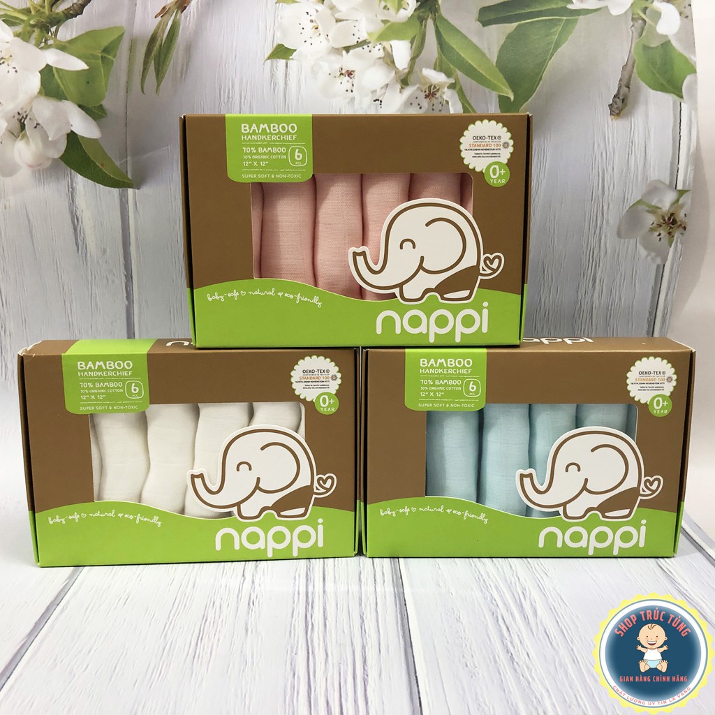 NAPPI - ผ้าเช็ดตัวเด็ก (กล่อง 6 ผืน) (Made in Thailand)