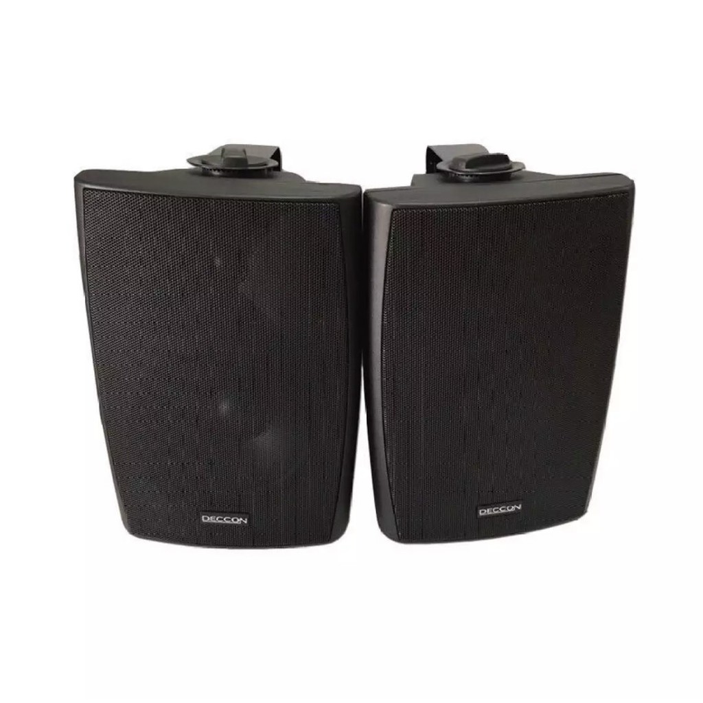 DECCON ตู้ลำโพงพลาสติก 5นิ้ว 600W ลำโพงติดผนังพร้อมขาแขวน ลำโพงติดตามร้านอาหาร ห้องประชุม ห้องคาระโกะ 5นิ้วรุ่น SERN-5B