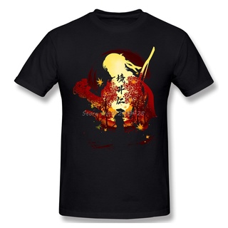 เสื้อยืดวินเทจใหม่ เสื้อยืดแขนสั้นลําลอง ผ้าฝ้าย 100% พิมพ์ลาย Ghost Of Tsushima Action Adventure Games ทรงหลวม แฟชั่นฤด