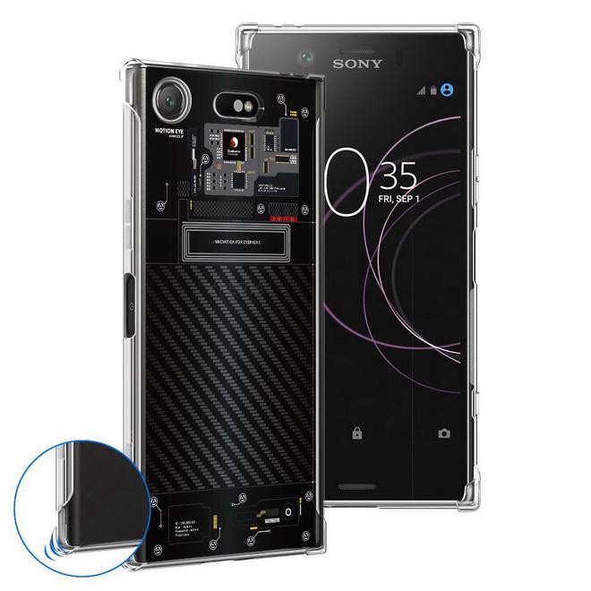 เคส สำหรับ Sony Xperia XZ1 [Explorer Series] 3D Anti-Shock Protection TPU Case [Translucent]