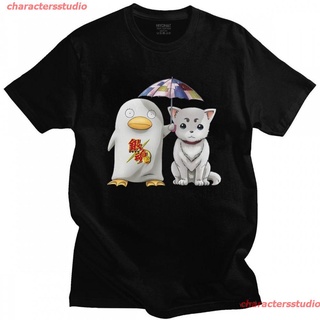 charactersstudio New 2021 Kawaii Anime Gintama Tshirt Men Short Sleeves Leisure Elizabeth T-shirt Sadaharu T Shirt O-nec