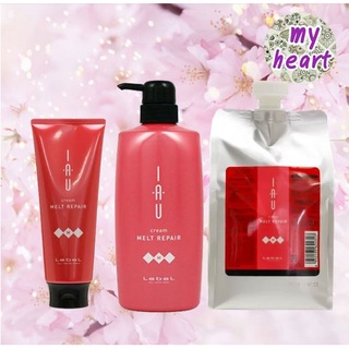 Lebel IAU Cream Melt Repair 200/600/1000 ml ทรีทเม้นท์ เพิ่มความชุ่มชื้น ผมมีน้ำหนักและจัดทรงได้ง่าย สำหรับผมเส้นใหญ่