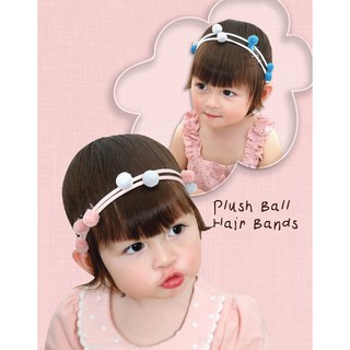 ที่คาดผมปอมๆน่ารักมากๆPlush Ball Hair Bands