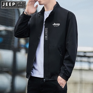 JEEP SPIRIT 1941 ESTD พร้อมส่ง เสื้อแจ็กเก็ตบอมเบอร์ สําหรับผู้ชาย M-5XL