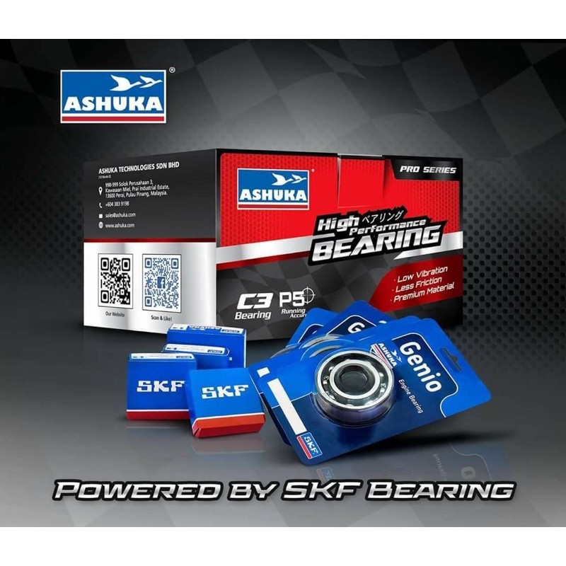 BEARING ENGINE ASUKA SKF C3 RXZ Y15 LC135 Y125ZR LAGENDA110/115 FZ150 Y16