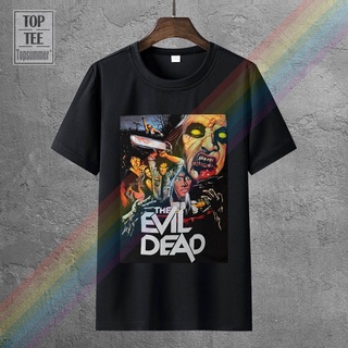 [100% Cotton] เสื้อยืดผ้าฝ้าย พิมพ์ลายโปสเตอร์ภาพยนตร์ The Evil Dead 1981 GKdpch00LIopeo84