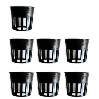 Papamami Pots Round Black Plastic กระถางพลาสติกกลมสีดำ 1 นิ้ว 7ใบ