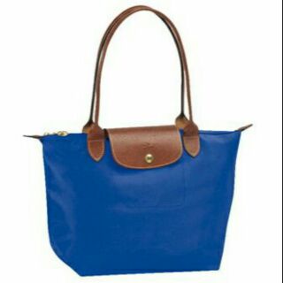 กระเป๋า Longchamp Le Pliage Tote Bag # Indigo Blue size Sหูยาว