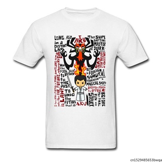 เสื้อยืดพิมพ์ลายการ์ตูน Samurai Jack สไตล์ญี่ปุ่นสําหรับผู้ชายS-5XL