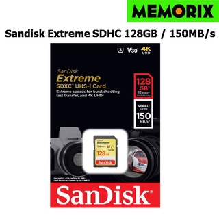 SanDisk Extreme SDXC Card 128GB อ่าน 150MB/s เขียน 70MB/s