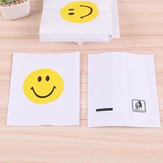 ถุงกระดาษหน้ายิ้มใหญ่(หนา)11x13,11x16cmกันน้ำมัน ใส่ไก่ทอด,เฟรนฟราย,ของขวัญ,ขนมFood Grade(เกรดอาหาร)
