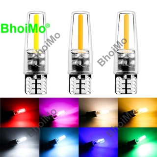 Bhoimo หลอดไฟ Led ทนอุณหภูมิสูง T10 W5W Dc12V สีขาวสีเหลืองสีชมพูสําหรับติดรถยนต์