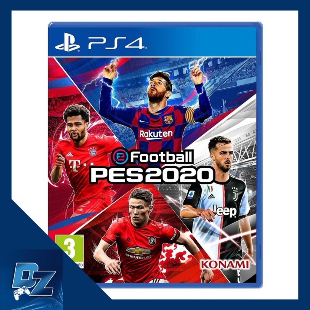 eFootball Pro Evolution Soccer (PES 2020) PS4 Games Z3 Asia มือ 2 Used สภาพดี แผ่นใสกิ๊ง [แผ่นเกมส์ PS4] [แผ่น PS4 แท้]