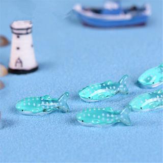 Mary☆ 6PCs/lot Mini Cute Doll Spot Shark Fish Figurine Miniature Fairy Action Children Toy