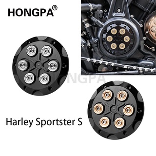 ฝาครอบเครื่องยนต์ อลูมิเนียม ด้านซ้าย สําหรับรถจักรยานยนต์ Harley Sportster S 1250 RH1250 RH 1250 2021 2022 1 ชิ้น