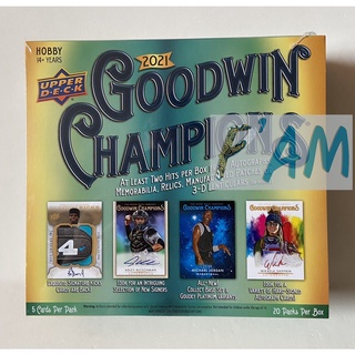 2021 Upper Deck Goodwin Champions Hobby Box ได้ฮิทกล่องละ 2 ใบ ของใหม่ ซีล