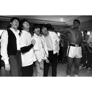 โปสเตอร์ The Beatles John Lennon Paul McCartney โปสเตอร์ วอลเปเปอร์ ตกแต่งผนัง Poster โปสเตอร์วินเทจ โปสเตอร์วงดนตรี