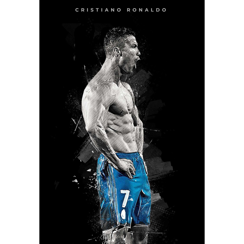 โปสเตอร์ คริสเตียโน โรนัลโด Cristiano Ronaldo CR7 Juventus ยูเวนตุส Manu Real Madrid เรอัลมาดริด Pos