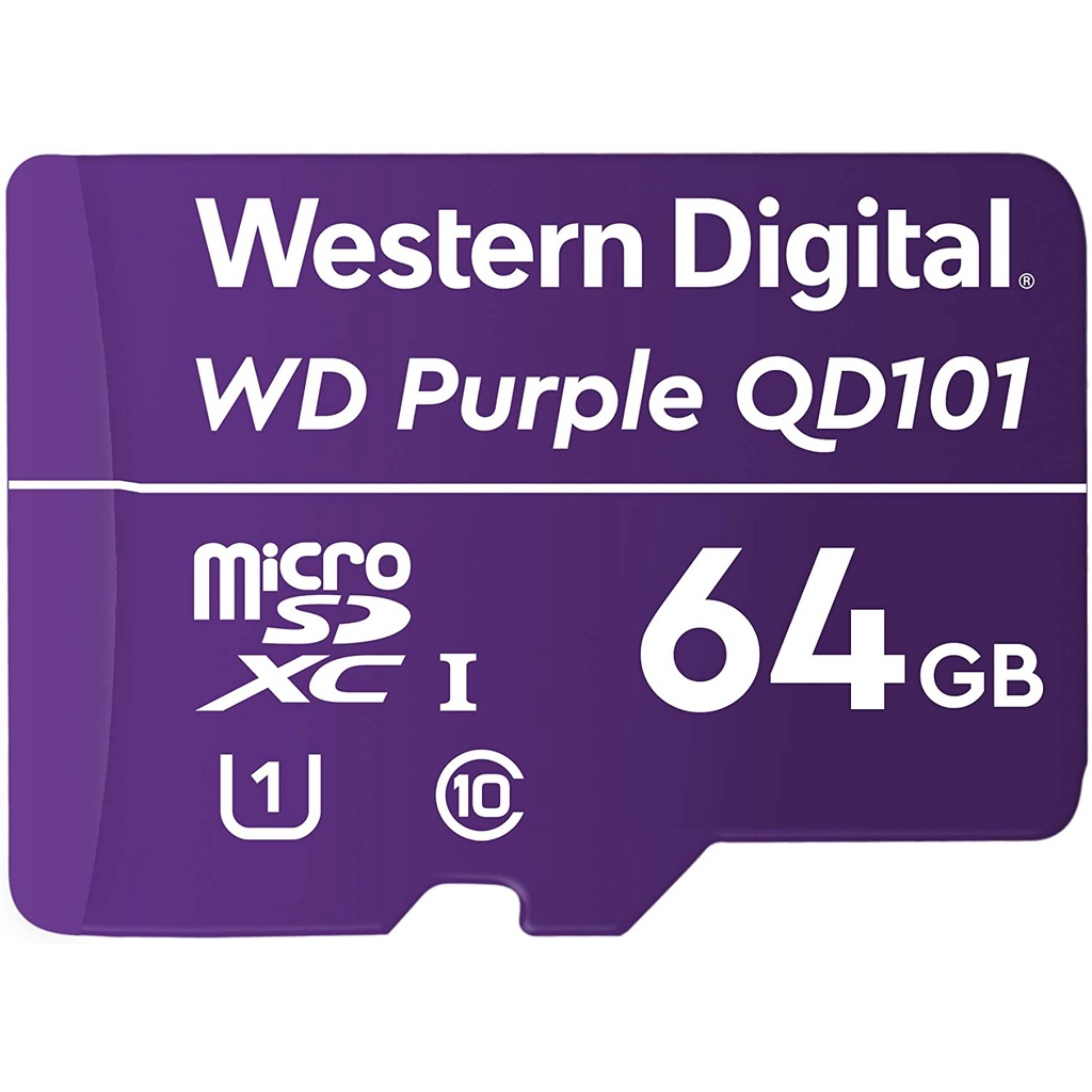 WD 64GB MICRO SD PURRPLE WDD064G1P0C  (Warranty 3Y)