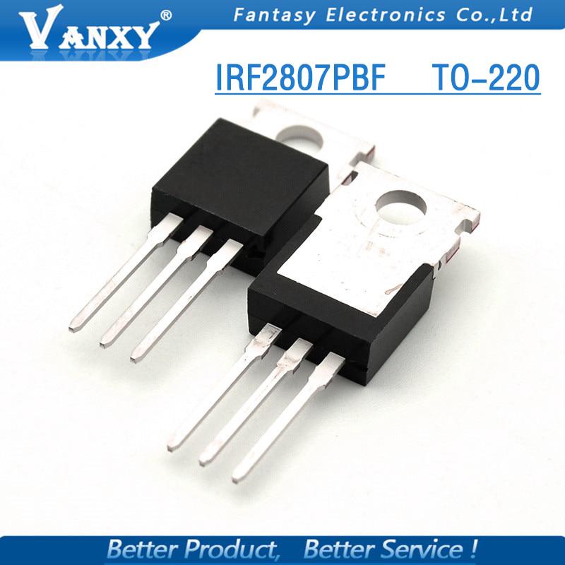 10 ชิ้น irf 2807 pf to - 220 irf 2207 to 220 new mos fet transistor อุปกรณ์ทรานซิสเตอร์สําหรับเชื่อมต่อ