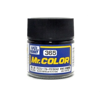 Mr.Hobby สีกันเซ่สูตรทินเนอร์ Mr.Color C365 GLOSS SEABLUE สีสำหรับพลาสติกโมเดล รถถัง เครื่องบิน รถยนต์ กันพลา ฟิกเกอร์