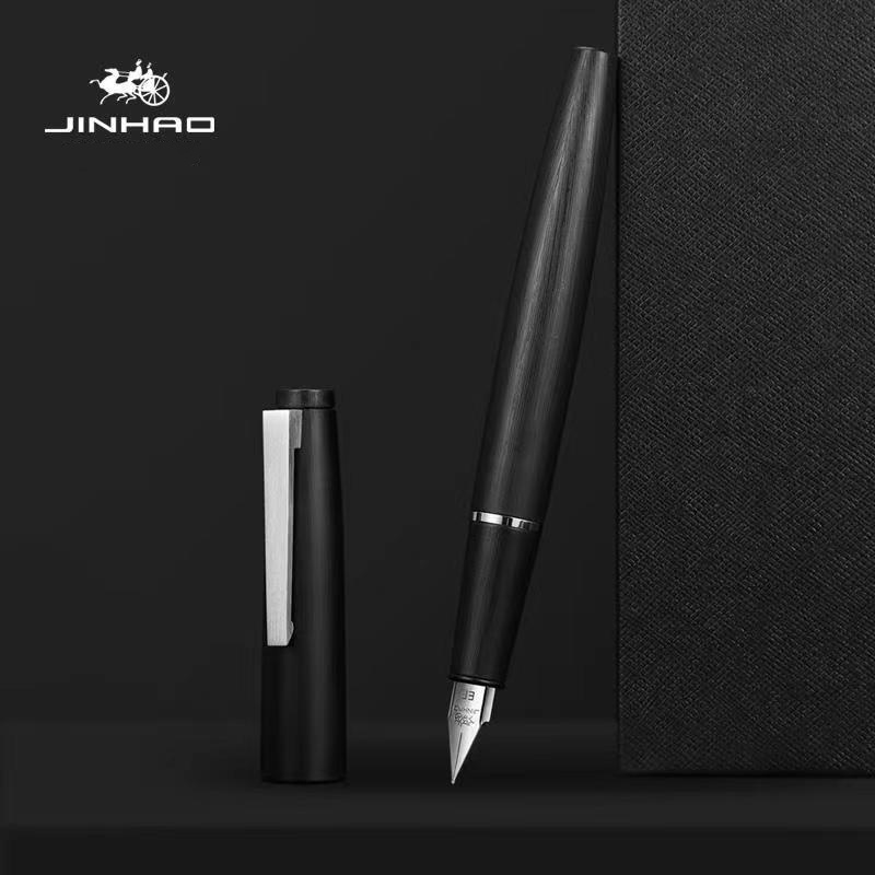 PenLab Jinhao 80 Series Fiber Black Fountain Pen Elegant Extra Fine Nib สําหรับเขียนสํานักงานธุรกิจก