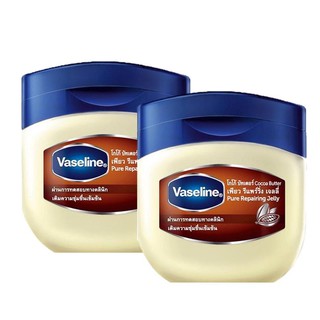 Vaseline Pure Repairing Jelly with Cocoa Butter วาสลีน เพียว เจลลี่ โกโก้ บัทเตอร์ 100g. x 2กระปุก