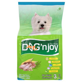 อาหารสุนัขชนิดแห้ง ด็อก เอ็นจอย อาหารสุนัข รสไก่-ตับ 3กก. อาหารสุนัข ผลิตภัณฑ์สำหรับสัตว์เลี้ยง Dog’n joy Chicken-Liver