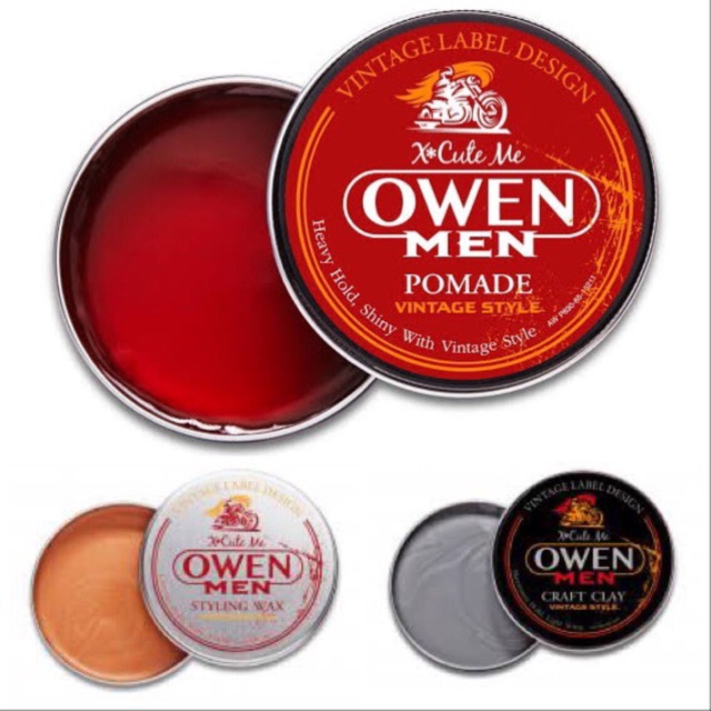 ผลิตภัณฑ์จัดแต่งทรงผม สไตล์วินเทจ X'CUTE ME OWEN MEN 120g (เอ็กซ์คิวท์ มี โอเว่น เมน)