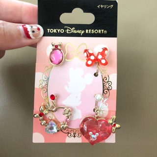 ต่างหูแบบหนีบลาย Minnie Mouse จาก Tokyo Disneyland