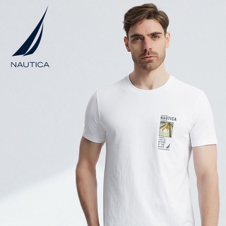 Nautica / Nordika ใหม่ เสื้อยืดลําลอง ผ้าฝ้าย แขนสั้น คอกลม เป็นมิตรกับผิวหนัง แฟชั่นฤดูใบไม้ผลิ และฤดูร้อน สําหรับผู้ชา