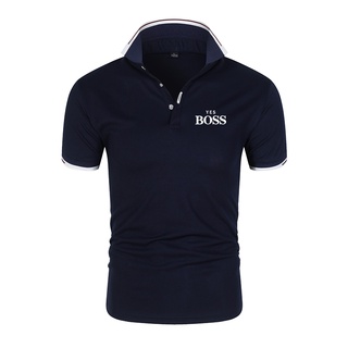 Yes Boss เสื้อโปโลแขนสั้น ลายทาง คลาสสิก แฟชั่นฤดูร้อน สําหรับผู้ชาย M - 4Xl 0001