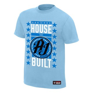 เสื้อยืดผู้ชาย WWE AJ สไตล์ The House That AJ