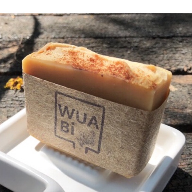สบู่นมสดขมิ้นชันน้ำผึ้งกลิ่นเลมอนคาโมมาย Turmeric Honey Milk Lemon camomile scent